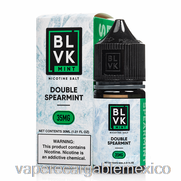 Vape Recargable Doble Menta Verde - Sales De Menta Blvk - 30ml 35mg